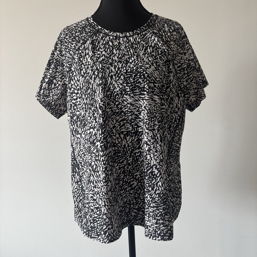 Athleta Ultimate Train Tee Womens Size Large Short Sleeve Crew Neck Gym Workout